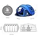 HUI LINGYANG Outdoor Instant 4-Person Pop Up Dome Tent - Easy, Automatic Setup -Ideal Shelter for Casual Family Camping Hiking, Blue