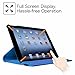 Fintie Rotating Case for iPad 4th Generation (2012 Model), iPad 3rd Gen (2012 Model), iPad 2 (2011 Model) 9.7 inch Tablet - 360 Degree Rotating Smart Stand Cover Auto Wake/Sleep, Blue