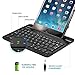 Tecknet Ultra-Thin Wireless Bluetooth Keyboard Case Cover with Auto Wake/Sleep mode, Multi-Angle Stand and 360 Degree Rotation Design (US Keyboard Layout) (iPad Mini 4, Black)