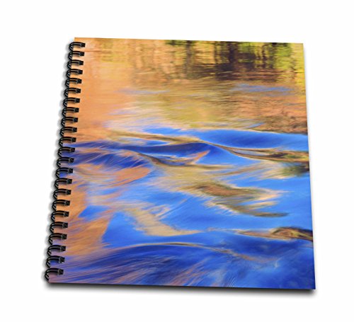 3dRose USA, Utah, Zion National Park Abstract View of The Virgin River Memory Book, 12 by 12"