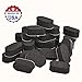 70 Pack Anti Skid Pad and Bump for Drones, Robots Vacuum Cleaners, RC Toys, Shock Absorbing, Weather and Water Resistant Rubber, NOT EVA Foam,Made in USA (Black)