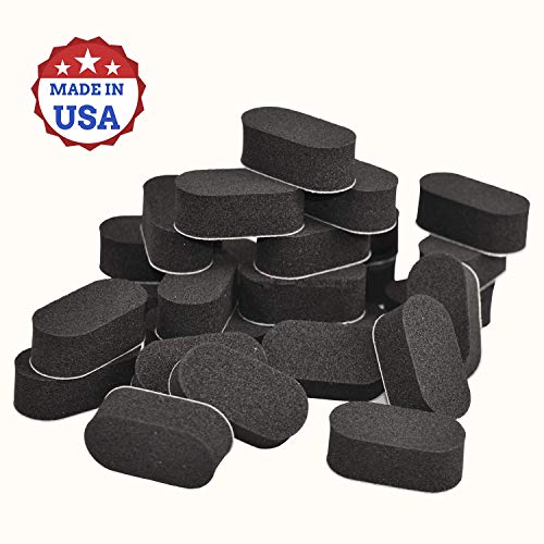 70 Pack Anti Skid Pad and Bump for Drones, Robots Vacuum Cleaners, RC Toys, Shock Absorbing, Weather and Water Resistant Rubber, NOT EVA Foam,Made in USA (Black)