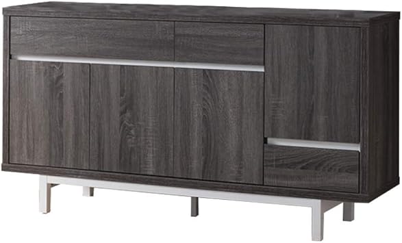 Amazon Com Benjara Three Drawer Wooden Buffet With One