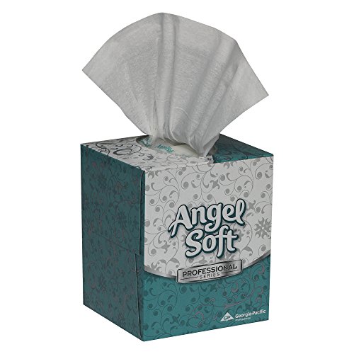 Georgia-Pacific Angel Soft ps 46580 White Premium Facial Tissue, Cube Box, 8.85