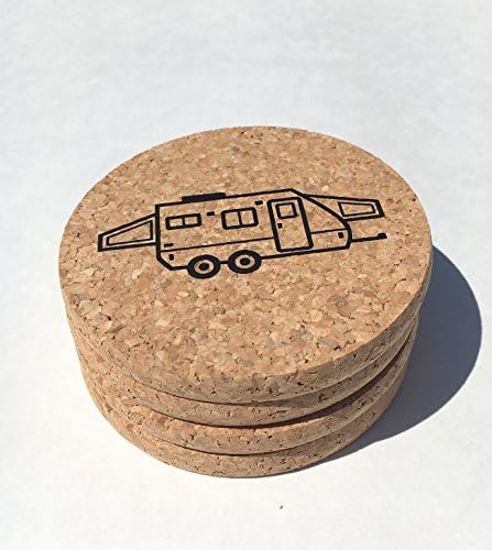 Hybrid Pop Up Camping Trailer Cork Coasters