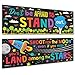 Sproutbrite Classroom Banner and Posters for Decorations - Educational, Motivational and Inspirational Growth Mindset for Teacher and Students