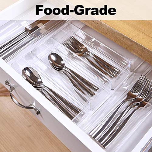 Clear Plastic Drawer Organizer Tray Acrylic Drawer Organizer 14 PCS