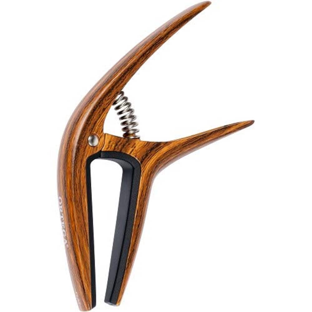 Ortega Guitars Capo Instrument Accessory - Flat and Radius - For Guitar - Aluminum Alloy, Dark Brown (TWCAPO-WND)