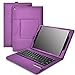 KuGi Asus Zenpad Z10 ZT500KL keyboard case, Ultra Lightweight Stand Portfolio cover case with Detachable Bluetooth Keyboard for Asus Zenpad Z10 ZT500KL Verizon /3S 10 Z500M 9.7-Inch tablet (Purple)