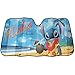 Lilo & Stitch Aloha Hawaiian Beach Disney Auto Car Truck SUV Vehicle Universal-fit Front Windshield Sunshade - Accordion Sun Shade