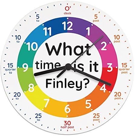 personalised kids clock