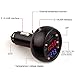 Car USB Charger 2.1A,Thermometer,Battery Monitor Voltmeter,Calendar Datetime Clock Display (12V Use,Fahrenheit Display) (Celsius)