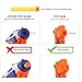 4 Pack Mini Foam Dart Toy Guns Foam Guns with 16 Small Size Foam Darts, Sport Party Favors Spring Powered Gun Kit for Kids (4 Pack Foam Guns)