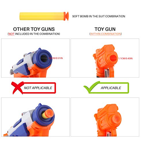 4 Pack Mini Foam Dart Toy Guns Foam Guns with 16 Small Size Foam Darts