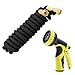 Tespressolife Strongest Flexible Garden Hose Expandable Stretch Hosepipe Comes with 9-Setting Spray Nozzle for All Watering Needs, Black