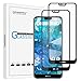 Orzero (2 Pack) for Nokia 7.1 Tempered Glass Screen Protector (Full Adhesive), 2.5D Arc Edges 9 Hardness HD Anti-Scratch Full-Coverage (Lifetime Replacement)