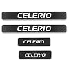 Voor Suzuki Celerio Instaplijsten Protector Carbon Sticker Deur Instaplijsten Instaplijsten Scuff Plaat Stickers Auto…
