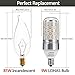 LOHAS LED Candelabra Bulb, 85W Equivalent LED Bulbs, LED Corn Light Bulb(9W), E12 Candelabra Base, Warm White 2700K, T10 Bulbs for Chandelier Lighting, 900 LM, 360° Beam Angle, Not-Dimmable(3 Pack)