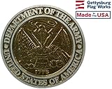 Gettysburg Flag Works Aluminum Grave Marker Army, Cemetery Memorial Flag Holder, Veteran Plaque, Made In USA