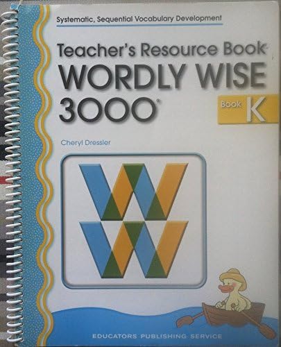 Wordly Wise 3000 Bk 1 Teacher: Cheryl Dressler: 9780838828328