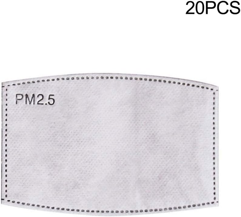 ANYIKE PM2.5 Anti Haze Mask Filter, Dustproof Active Carbon Filter for Women Men (10 pieces / 20 pieces)