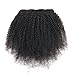 viviaBella Afro 4B 4C Curls Kinky Curly Clip in Hair Extensions 70g Net Human Hair 14 Inches Double Weft Brazilian Virgin Hair 7 Pieces/set 16 Clips (70g 14
