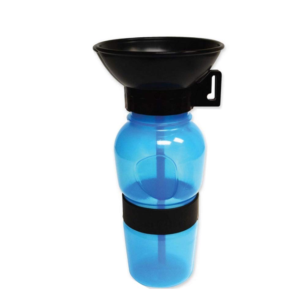 Baoii Dog Water Bottle Squeezable Anti-spill Pet Dog Drinking Bottle 500 ml Travelling Drinking Bowl Portable Pet Drinking Feeder(Blue)