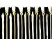 YKK 8 Inch #4.5 Style Brass Metal Closed End Zipper On Black Tape - Set of 10