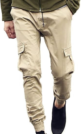 Amazon ミックスリミテッド メンズ カーゴパンツ ワークパンツ ジョガーパンツ スリム 細身 カジュアル パンツ ロングパンツ 通販