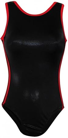 red and black leotard