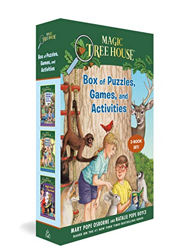 Random House Books for Young Readers Magic Tree Box of Puzzles, Games, and Activities (3 Set)