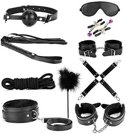 Exercise Bands Sport Kits Adjustable Set of 10PCS(Black)