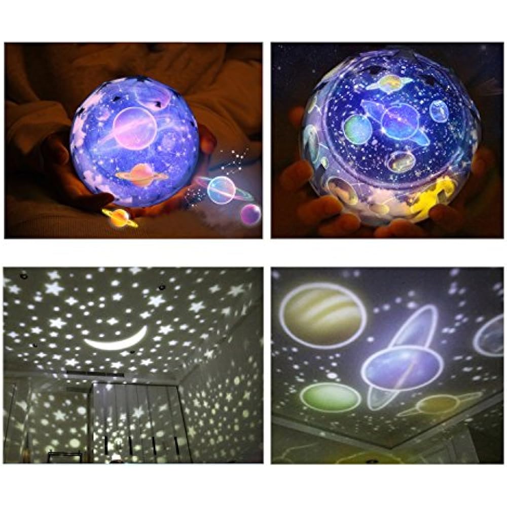 Star Disco Ball Lamps Night Light For Kids, Universe Projection Lamp