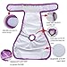 Teamoy 4pcs Washable Female Dog Diapers, Reusable Doggie Diaper Wraps for Female Dogs, Super-Absorbent and Comfortable, Small