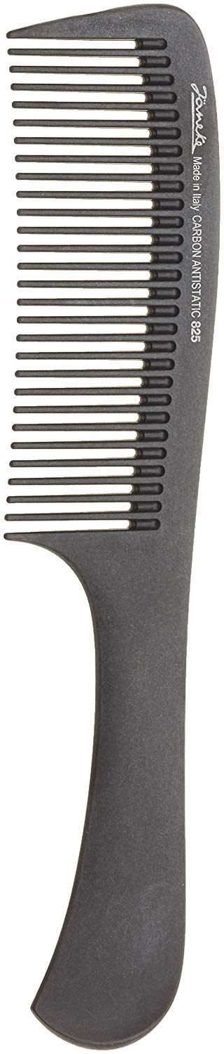 Jäneke Carbon Fiber Hair Comb, 22.5 cm, Professional Handle Comb, Anti-static, Heat Resistant, Wide Teeth, Ideal for Hairdressing, Coloring, Styling