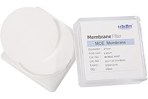 COBETTER 100 Pcs/Pack MCE Membrane Filters Lab Mixed Cellulose Esters Filter 47mm 0.45µm