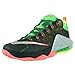 Nike Lebron XII Low Mens Black/Silver/Green/Volt Athletic Sneakers