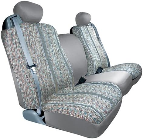 Saddleman Custom Made Rear Bench / Backrest Seat Cover - Saddle Blanket Fabric (Gray)