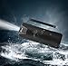 POWKER Bluetooth V4.0 Wireless Stereo Waterproof Outdoor Shower Speaker,20 Hours Play Time with USB Power Output (Black)
