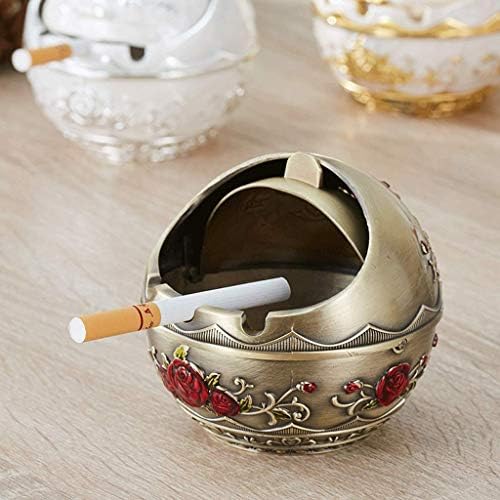 Amazon Honana 灰皿 大容量 置物 飾り物 ふた工芸装飾灰皿アッシュトレイを有する蓋オフィスリビングルームの装飾大型灰皿 クリエイティブクリエイティブ携帯灰皿レトロ灰皿 インテリア おしゃれ 面白 プレゼント インテリア オンライン通販