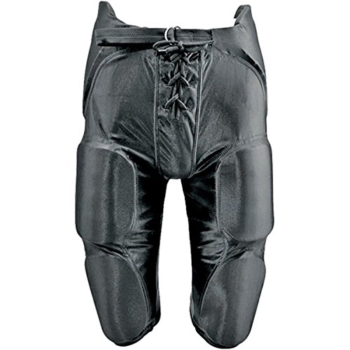 MARTIN SPORTS INTEGRATED DAZZLE FOOTBALL PANTS-YOUTH-BLACK-XL