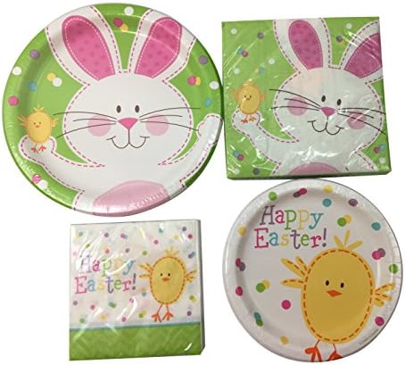 Easter Decorations - Easter Table Decorations for 8 - Complete Easter Tableware Set