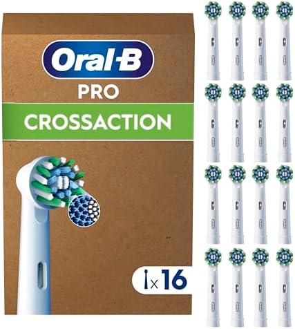 Pro CrossAction Cabezales de Recambio Originales, Blanco, Pack de 16