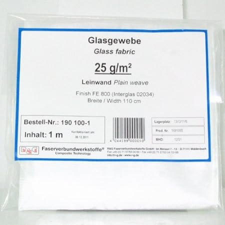 Glasgewebe 25 g (Finish FE 800), 110 cm PKG / 1 m