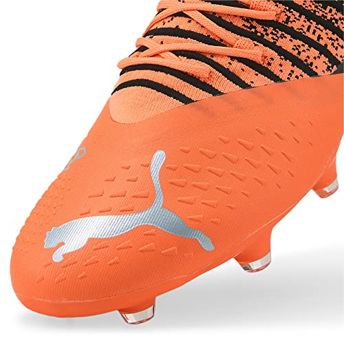 Buyr.com | Soccer | PUMA Men's Future Z 3.3 Fg/Ag Soccer Shoe, Neon Citrus Silver Black, 8