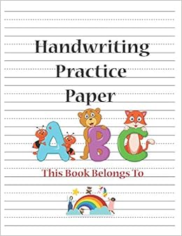 Handwriting Practice Paper Blank Writing Sheets Notebook With Dotted Lines For Kids Preschool Kindergarten Pre K K 3 Students Amazon De Alex Journals Fremdsprachige Bucher