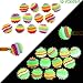 Glow in The Dark Pencil Toppers for Kids Girls Boys Students 12 PCs - Spiky Silicone Fidget Pencil and Pen Tops - Fun Back to School Supplies - Party Favors, Teacher Rewards, Classroom Prizes