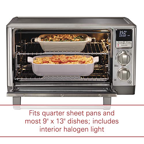 Wolf Gourmet Elite Digital Countertop Convection Toaster Oven with Temperature Probe and 7