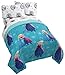 Disney Frozen Swirl 5 Piece Full Bed Set - Includes Reversible Comforter & Sheet Set - Bedding Features Elsa & Anna - Super Soft Fade Resistant Polyester - (Official Disney Product)