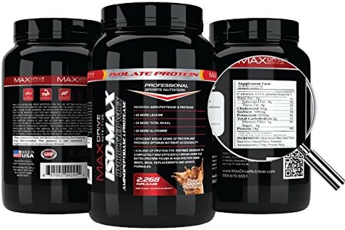Black Friday Special Isolate Protein 5 Pounds 75 servings of Best Tasting Protein Powder All Natural Sweetened With Stevia